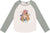 Deux par Deux Jersey Raglan Sleeve T-Shirt - Big Girl - Off White