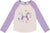 Deux par Deux Jersey Raglan Sleeve T-Shirt - Little Girl - Lavender