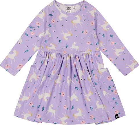 Deux par Deux Jersey Dress with Pockets - Big Girl