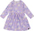 Deux par Deux Jersey Dress with Pockets - Big Girl - Lilac Unicorn Print