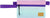Deux par Deux Double Pencil Case - Kids - Purple Gradient