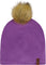 Deux par Deux Mid-Season Jersey Removable Pompom Hat - Baby Girl - Lavender