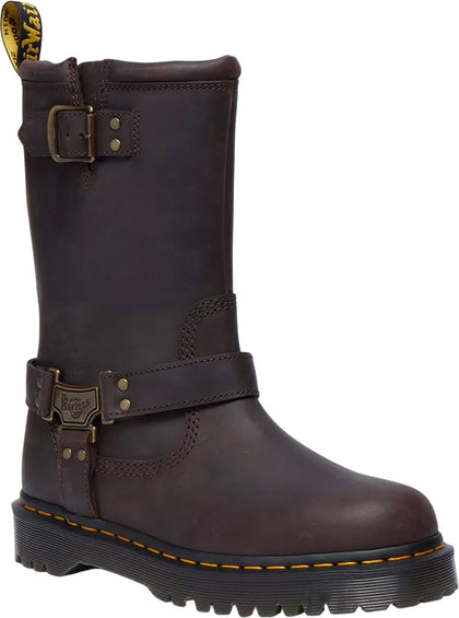 Dr. Martens Anistone Hi Leather Biker Boots - Unisex