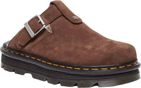 Dr. Martens Zebzag Suede Fleece-Lined Platform Mules - Unisex