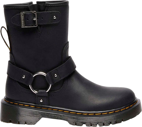 Dr. Martens Genaya Leather Biker Boots - Youth