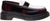 Dr. Martens Penton Heart Two-Tone Rub-Off Leather Loafers - Women's - Cherry Red - White