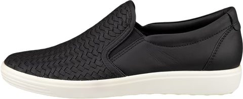 Ecco Soft 7 Leather Slip-On Sneakers - Women's