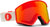 Electric Kleveland Goggles - Flood Red Frame - Red Chrome Lens - With bonus lens - Red Chrome