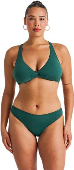 Everyday Sunday Front Twist D-Cup Crop Bikini Top - Women's