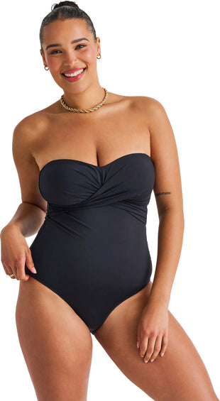 Everyday Sunday Front Twist Bandeau One-Piece Swimsuit - Women's