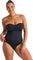 Everyday Sunday Front Twist Bandeau One-Piece Swimsuit - Women's - Black