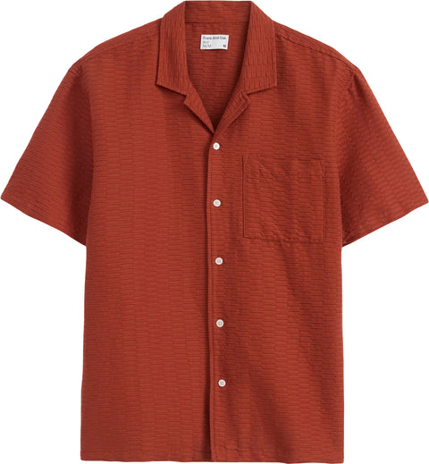 Frank And Oak Textured Camp Collar Shirt - Men's