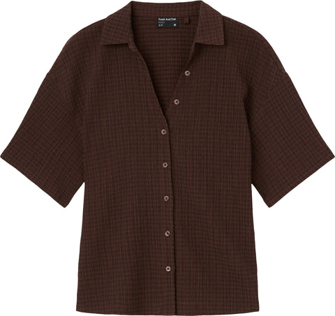 Frank And Oak Crinkle Textured Blouse - Women's