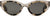 French Kiwis Camille Sunglasses - Women's - Clear Tan - Marble - Grey