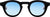French Kiwis Jude Sunglasses - Unisex - Black - Blue - Blue