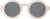 French Kiwis Lola Sunglasses - Unisex - Nude - Grey