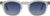 French Kiwis Thomas Sunglasses - Unisex - Clear Grey - Blue