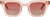 French Kiwis Ysée Sunglasses - Women's - Clear Pink - Gradient Burgundy