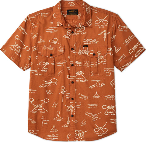 Filson Washed Short Sleeve Feather Cloth Shirt - Men's
