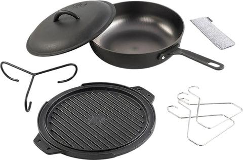 GSI Outdoors Guidecast Cast Iron Cookset 10