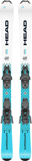 HEAD Supershape Team Easy Skis with JRS 7.5 Ski Bindings - Junior