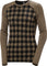 Helly Hansen Lifa Merino Midweight Graphic Tee - Women's - Sepia Houndstooth Aop