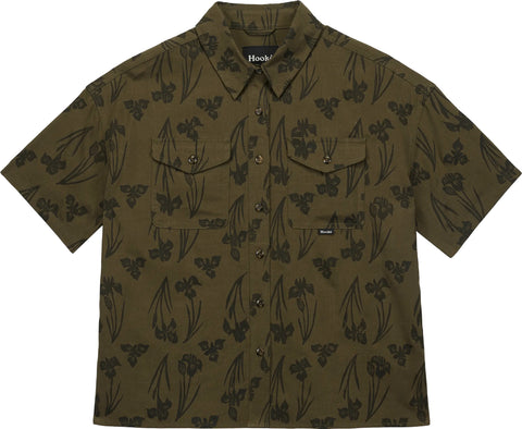 Hooké Yellow Iris Oversized Short Sleeve Shirt - Women's