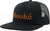 Hooké Original Trucker Hat - Unisex - Black - Leather Brown