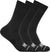 Hoka Crew 3-Pack Run Socks - Unisex - Black - Black - Black