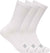 Hoka Crew 3-Pack Run Socks - Unisex - White - White - White