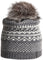 Harricana Romy-P Beanie with Fur Pom - Unisex - Grey