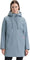 Hunter Billie Canvas Hooded Mid-Length Rain Jacket - Women's - Blizzard Blue
