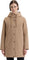Hunter Billie Canvas Hooded Mid-Length Rain Jacket - Women's - British Tan