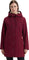 Hunter Billie Canvas Hooded Mid-Length Rain Jacket - Women's - Cranberry