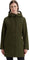 Hunter Billie Canvas Hooded Mid-Length Rain Jacket - Women's - Hunter Green