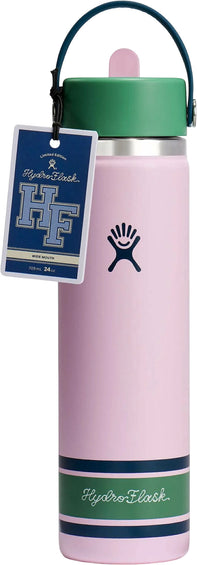 Hydro Flask Wide Mouth Insulated Water Bottle with Flex Straw Cap 710ml