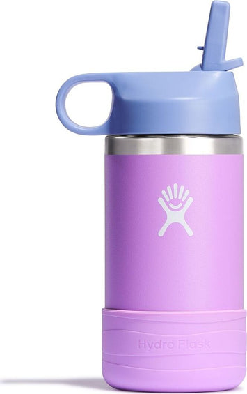 Hydro Flask Wide Mouth Bottle with Straw Lid and Boot 355mL - Kids
