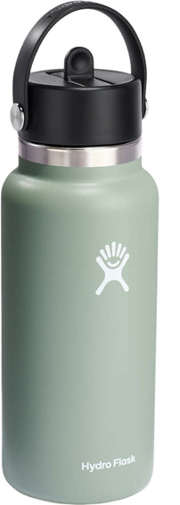 Hydro Flask Wide Mouth Water Bottle with Flex Straw Cap 945ml