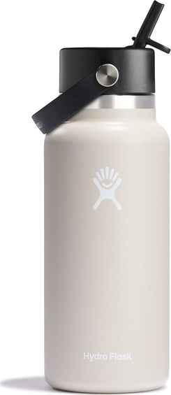 Hydro Flask Wide Mouth Bottle with Flex Straw Cap 32 Oz