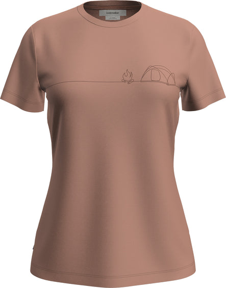 icebreaker Merino 150 Tech Lite Single Line Camp Short Sleeve T-Shirt - Women's