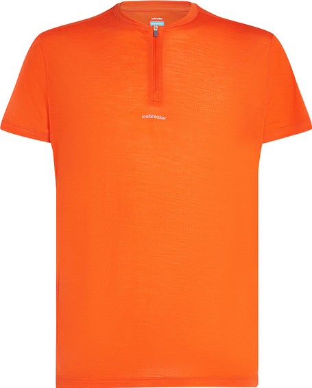 icebreaker 125 Cool-Lite Speed Merino Blend Short Sleeve Quarter-Zip Top - Men's