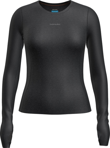 icebreaker 75 Cool-Lite Featherlight Merino Blend Long Sleeve Crewe Thermal Top - Women's