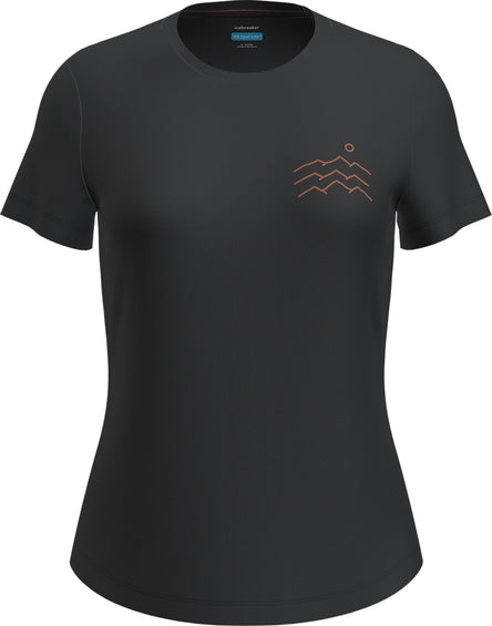 icebreaker 125 Cool-Lite Sphere Across The Peaks Merino Blend Short Sleeve T-Shirt - Women's