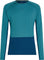 icebreaker Merino 200 ZoneKnit Long Sleeve Crew Neck Thermal Top - Men's - Atlantis - Topaz