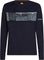 icebreaker Merino 200 Oasis Elevation Line Long Sleeve Crewe Thermal Top - Men's - Midnight Navy