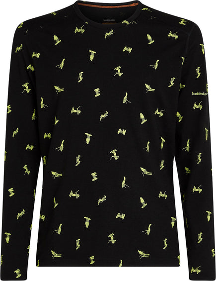 icebreaker Merino 200 Oasis Snow Day Long Sleeve Crewe Thermal Top - Men's