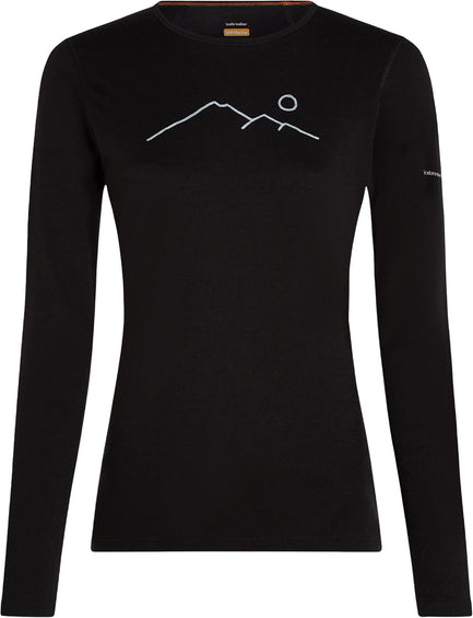 icebreaker Merino 200 Oasis Rainer Ridge Long Sleeve Crewe Thermal Top - Women's