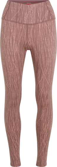 icebreaker Merino 260 Tech Vertex Delta Lines High Rise Thermal Leggings - Women's