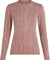 icebreaker Merino 260 Tech Vertex Delta Lines Long Sleeve Crewe Thermal Top - Women's - Summit - Blush - Java