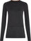 icebreaker Merino 260 ZoneKnit Long Sleeve Crewe Thermal Top - Women's - Jet Heather